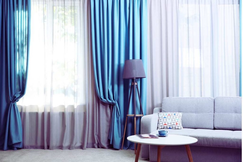 Tende come appena comprate con il metodo del calzino