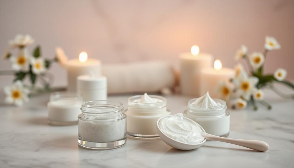 esfoliazione viso texture liscia